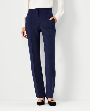 The Petite Straight Pant in Double Knit