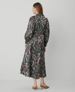 Petite Floral Belted Shirtdress