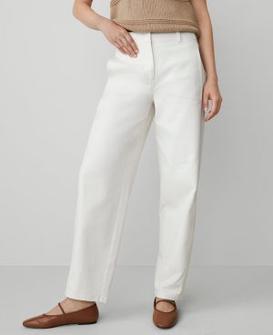 Petite Weekend Collection Seamed Barrel Ankle Pant