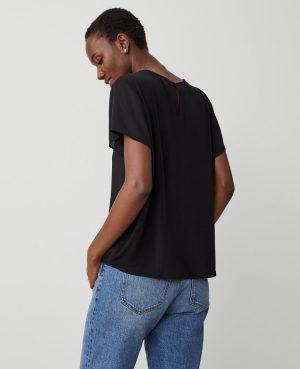 Mixed Media Crew Neck Tee