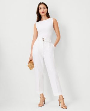 The Tall Belted Pleated Taper Pant