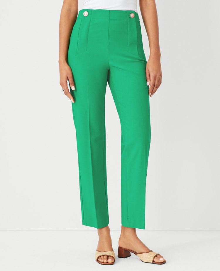 The Petite Pencil Sailor Pant in Twill - Curvy Fit