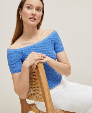 Textured Off-The-Shoulder Sweater