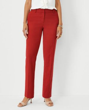 The Petite Straight Pant in Lightweight Weave – Curvy Fit