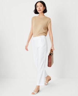 The Tall Pencil Sailor Pant in Linen Blend