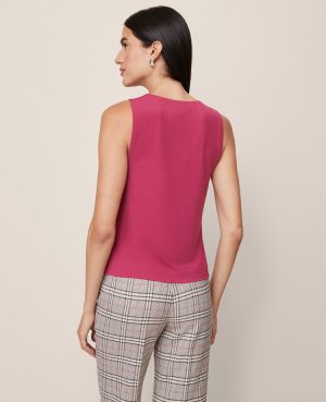 Draped Sleeveless Top