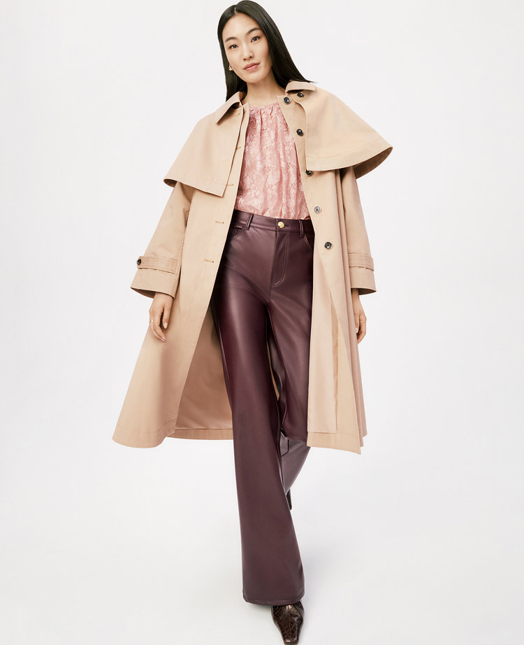 The Faux Leather Flare Pant