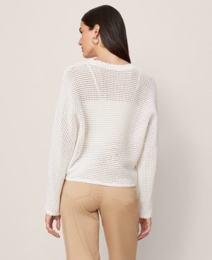 Weekend Collection Open Stitch Scalloped Sweater
