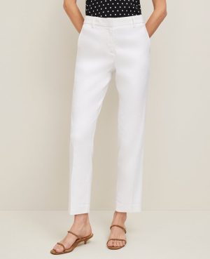 The Tall Eva Ankle Pant in Linen Blend