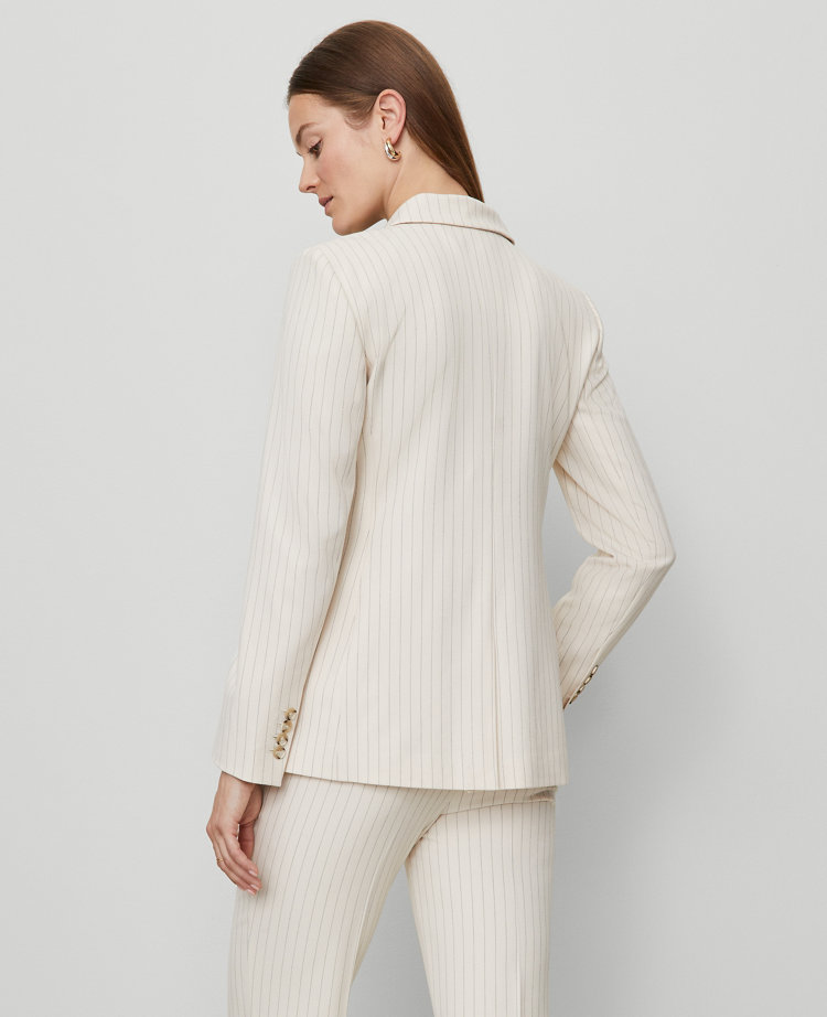 The Petite Greenwich Blazer in Pinstripe
