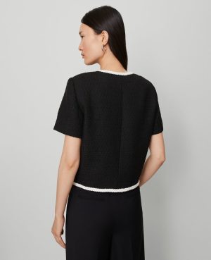 Petite Tweed Trim Jacket