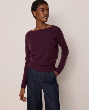 Cashmere Off-The-Shoulder Sweater