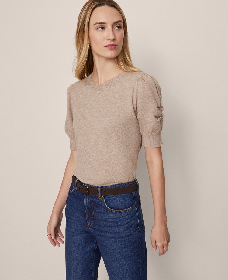 Weekend Collection Ruched Sweater Tee