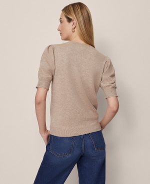 Weekend Collection Ruched Sweater Tee