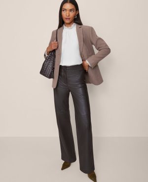 Studio Collection The Straight Pant in Leather