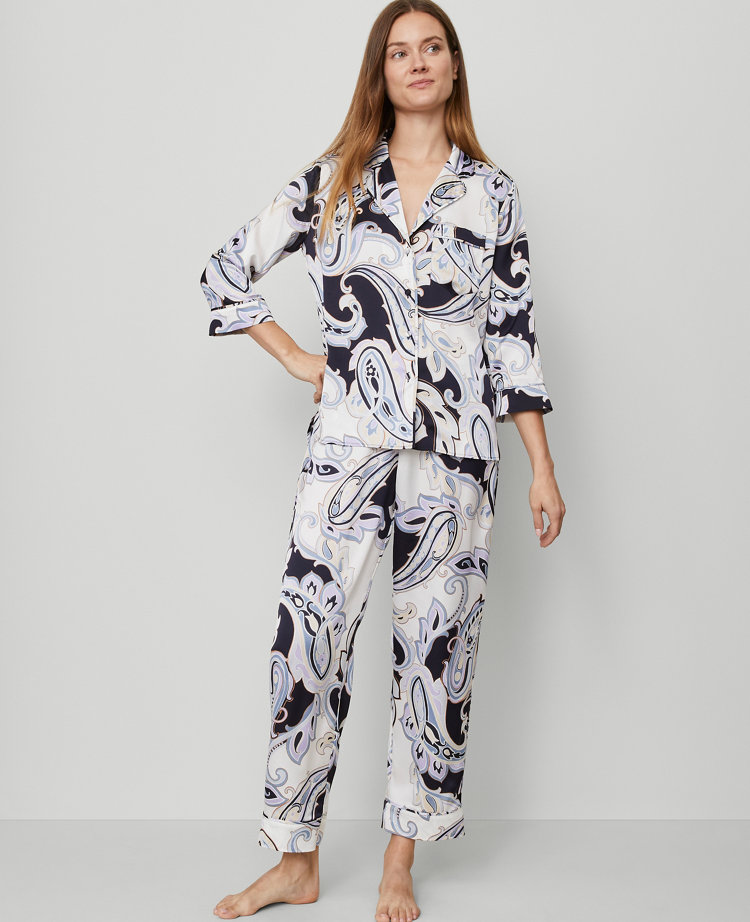 Paisley Silk Pajama Set