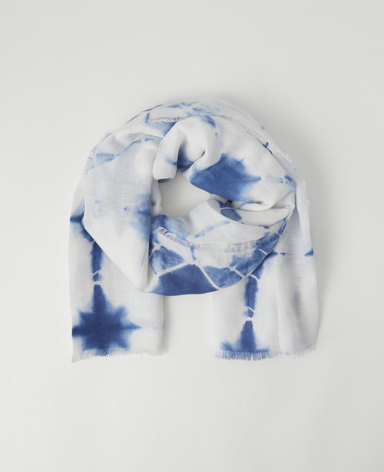Weekend Collection Dip Dye Linen Blend Scarf