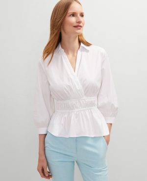 Petite Collared Blouse