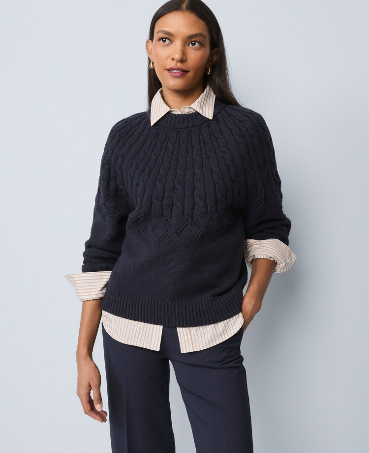 Weekend Collection Mixed Stitch Sweater