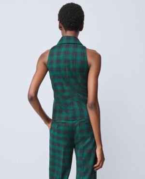 The Double Breasted Vest in Plaid