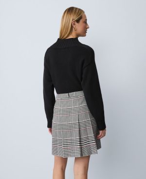 Petite Plaid Pleated Skirt