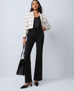 The Petite Military Blazer Jacket in Windowpane