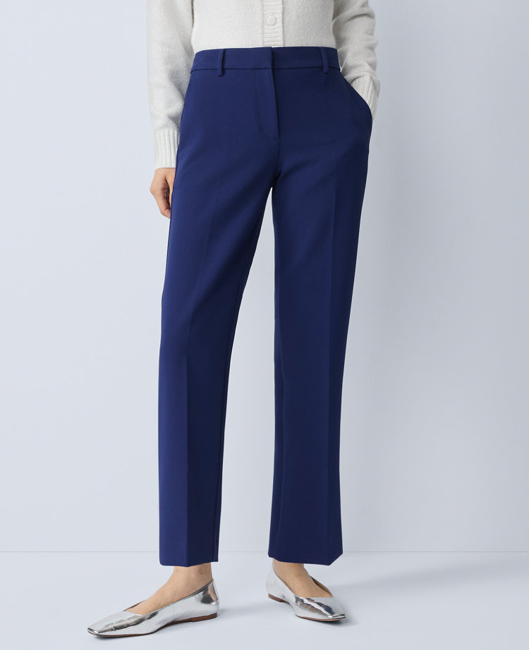 The Petite Eva Ankle Pant in Doubleweave &mdash;&nbsp;Curvy Fit