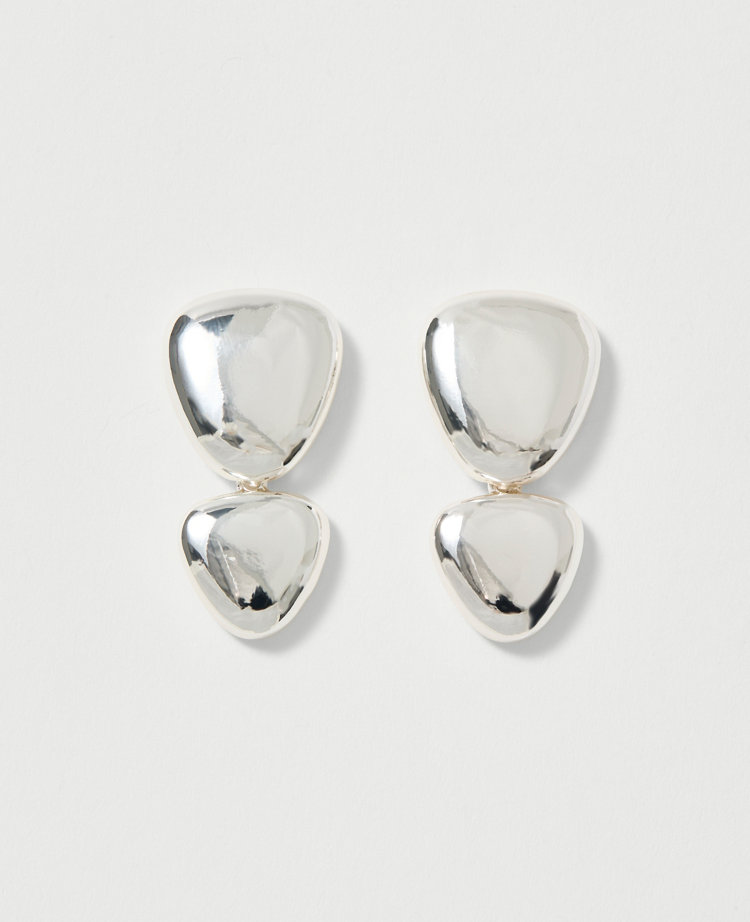 Double Disc Drop Earrings