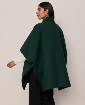 Buttoned Trench Cape