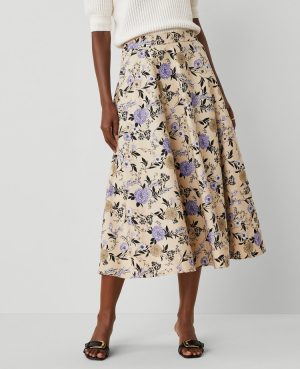 Petite Floral Full Skirt