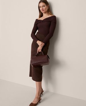 Twisted Off-The-Shoulder Sweater