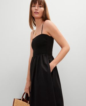 Smocked Maxi Flare Dress