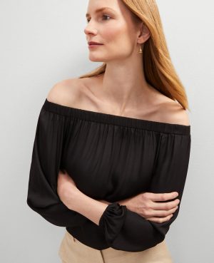 Tall Gathered Off The Shoulder Top