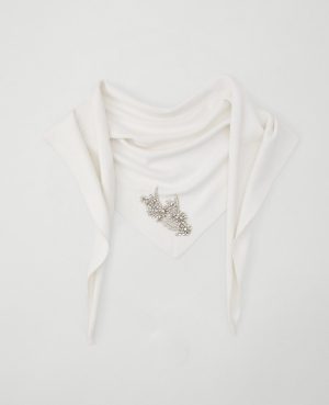 Embellished Triangle Scarf