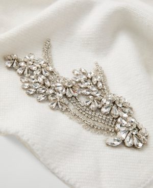 Embellished Triangle Scarf