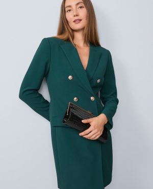 Petite Double Breasted Blazer Dress