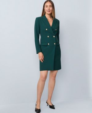Petite Double Breasted Blazer Dress