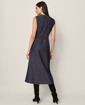 Weekend Collection Crew Neck Flare Midi Dress