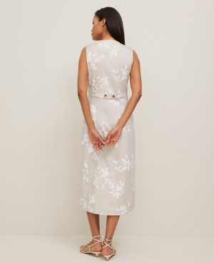 Petite Floral V-Neck Shirtdress