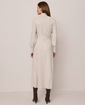 Weekend Collection Ribbed Turtleneck Sweater Dress