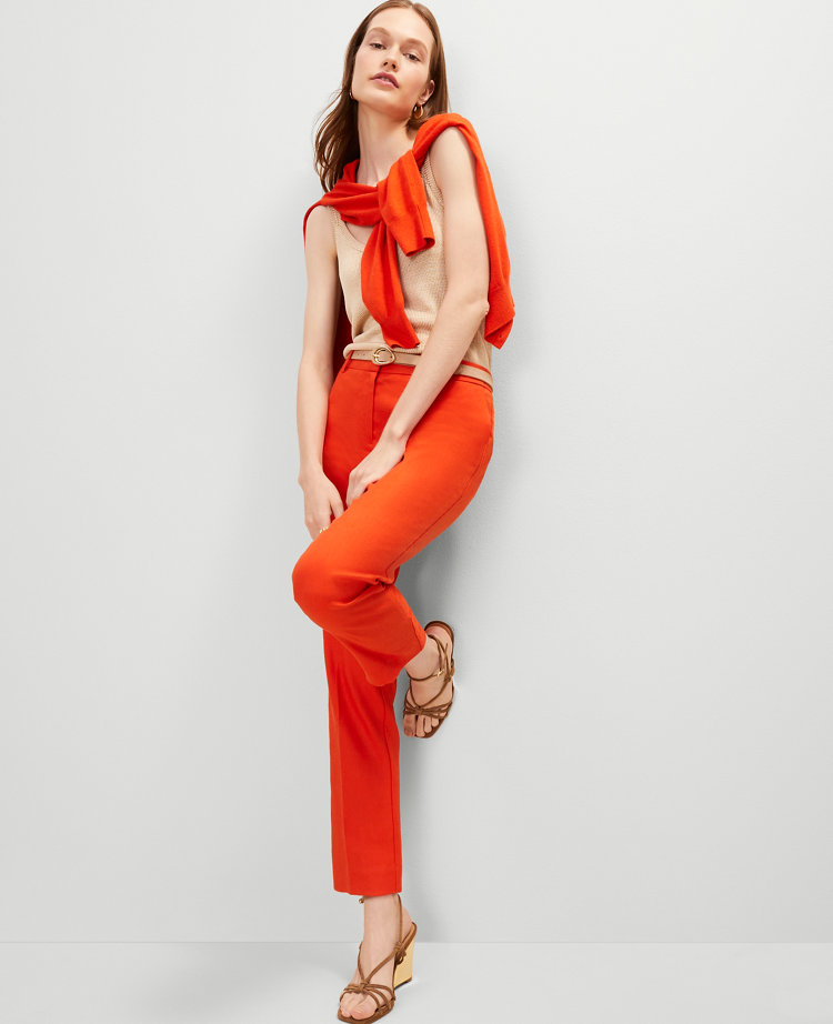 The Eva Ankle Pant in Linen Blend