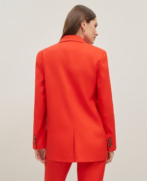 The Petite Longline Blazer in Linen Blend