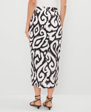 Petite Ikat Sarong Pencil Skirt