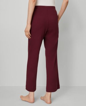 Ribbed Wide-Leg Lounge Pants