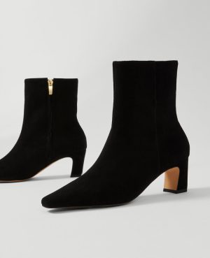 Suede Skinny Heel Bootie