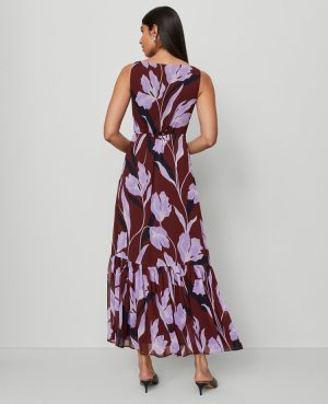 Petite Floral Twist Maxi Dress