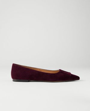 Suede Buckle Flat