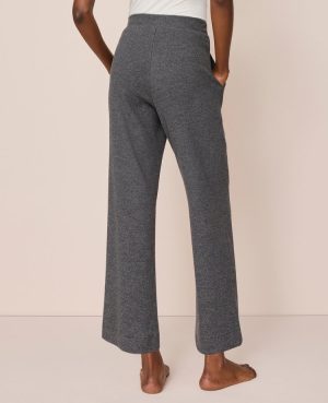 Ribbed Wide-Leg Lounge Pants