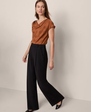 The Side Button Wide-Leg Pant