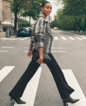 The Side-Zip Flare Pant